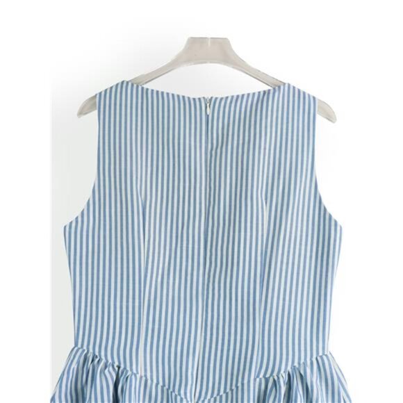 Sleeveless Striped Midi Dress - Picture 10 of 16